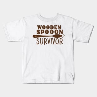 wooden spoon survivor Kids T-Shirt